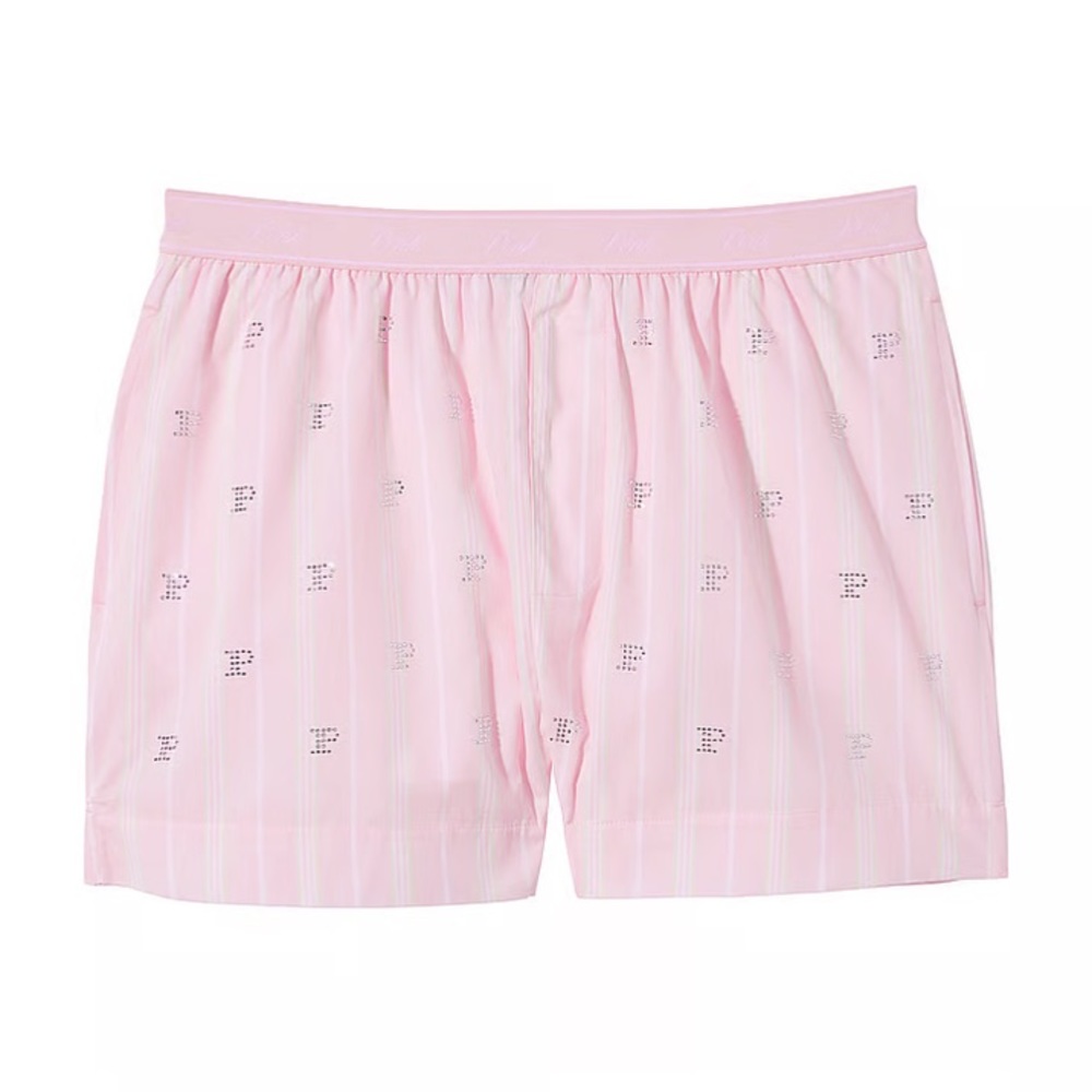 🔥VS Pink ✨bling✨ lounge pajama shorts pjs sleep shorts sz XL NWT - Picture 4 of 9